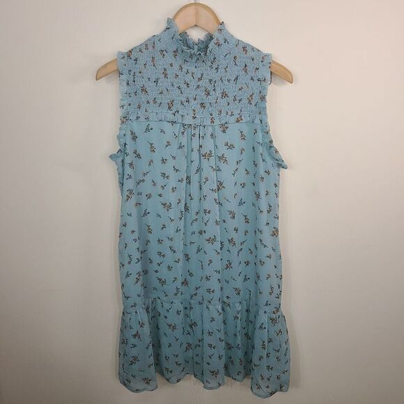 Wild Fable Boho Print High Neck Sleeveless Flirty Dress - Picture 1 of 9